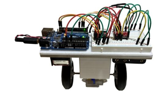 Arduinoを使って 1モータ・1軸のシンプルな倒立振子ロボットを作りました